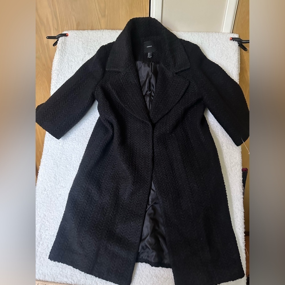 Forever 21 Herringbone/Tweed Coat